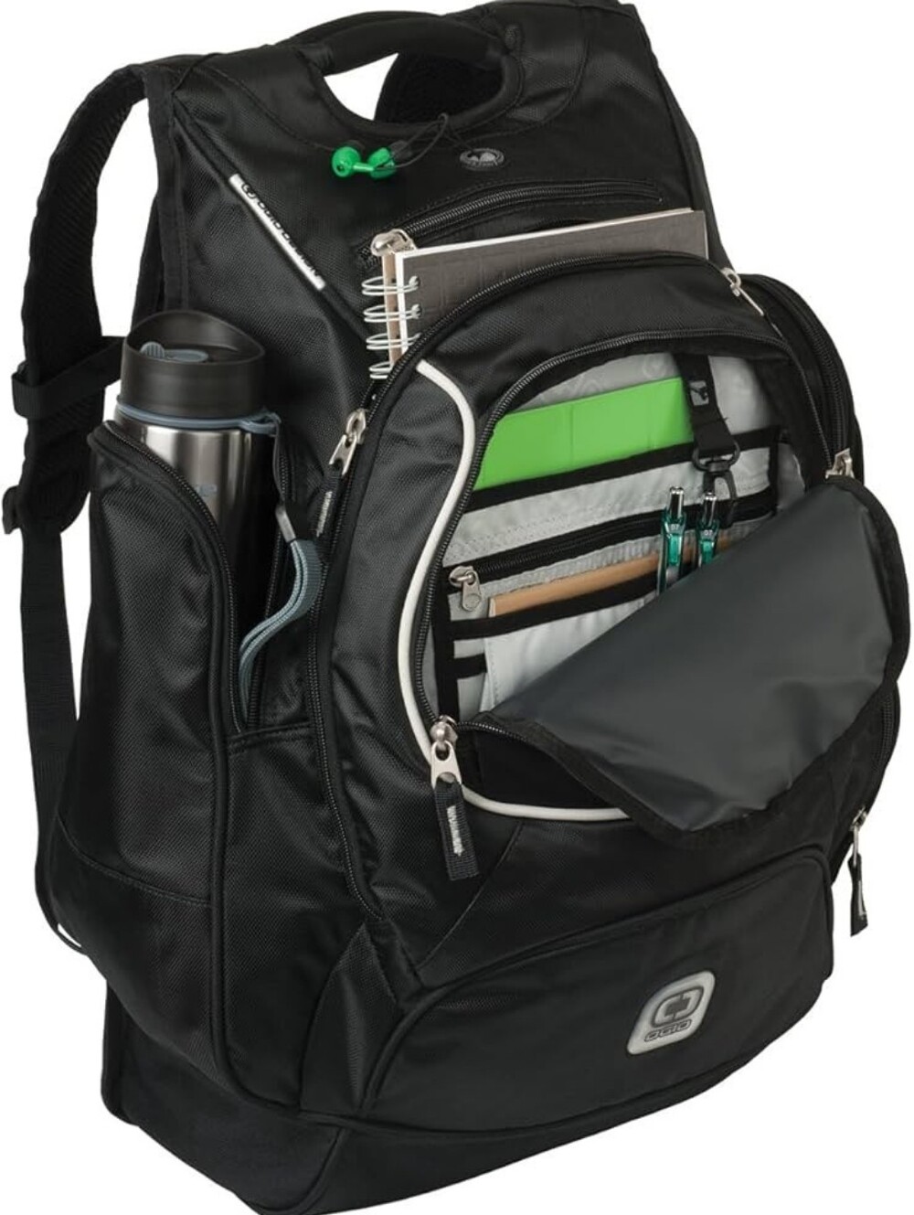 Ogio Bounty Hunter 17" Computer Laptop Backpack Black Thin Blue Line Logo "Read"